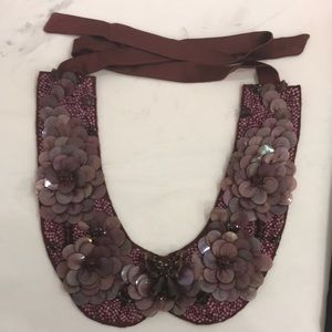 Anne Fontaine ruby collar with beautiful embellishments.